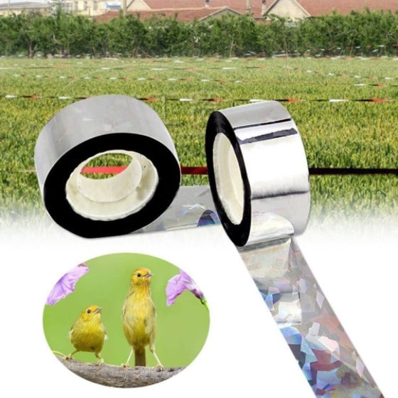 Reflective scare tape for birds